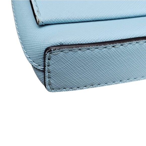 Kate Spade Newbury Lane Sally Flap Saffiano Leather Blue Crossbody Bag - Picture 14 of 15